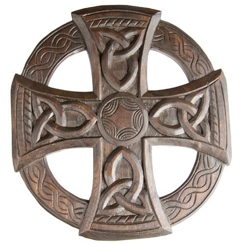 Keltisches Kreuz aus Holz Größe 35 cm